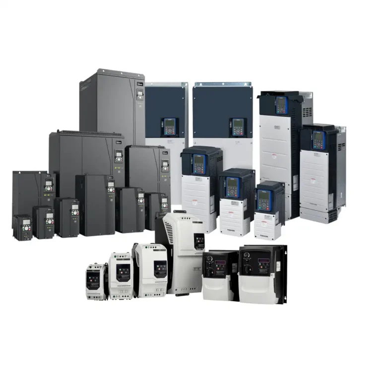 Eine Produktübersicht von Frequenzumrichtern der Marken INVT, Toshiba und EscoDrives, die von der Esco Antriebstechnik GmbH in Troisdorf ab Lager geliefert werden.